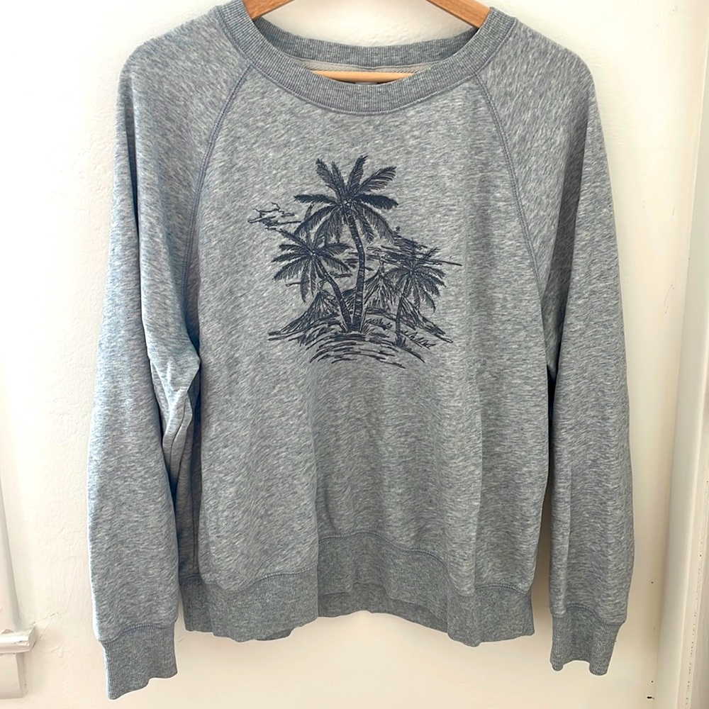Embroidered Palm tree sweatshirt